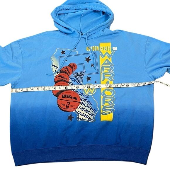 NBA Golden State Warriors Blue Gradient Hoodie, Size XXL, NWT - Picture 6 of 7